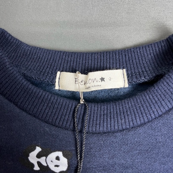 Bemon| Navy Panda Sweatshirt | Size 5-6Y - Picture 2 of 9